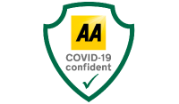COVID-19 Confident logo by the AA