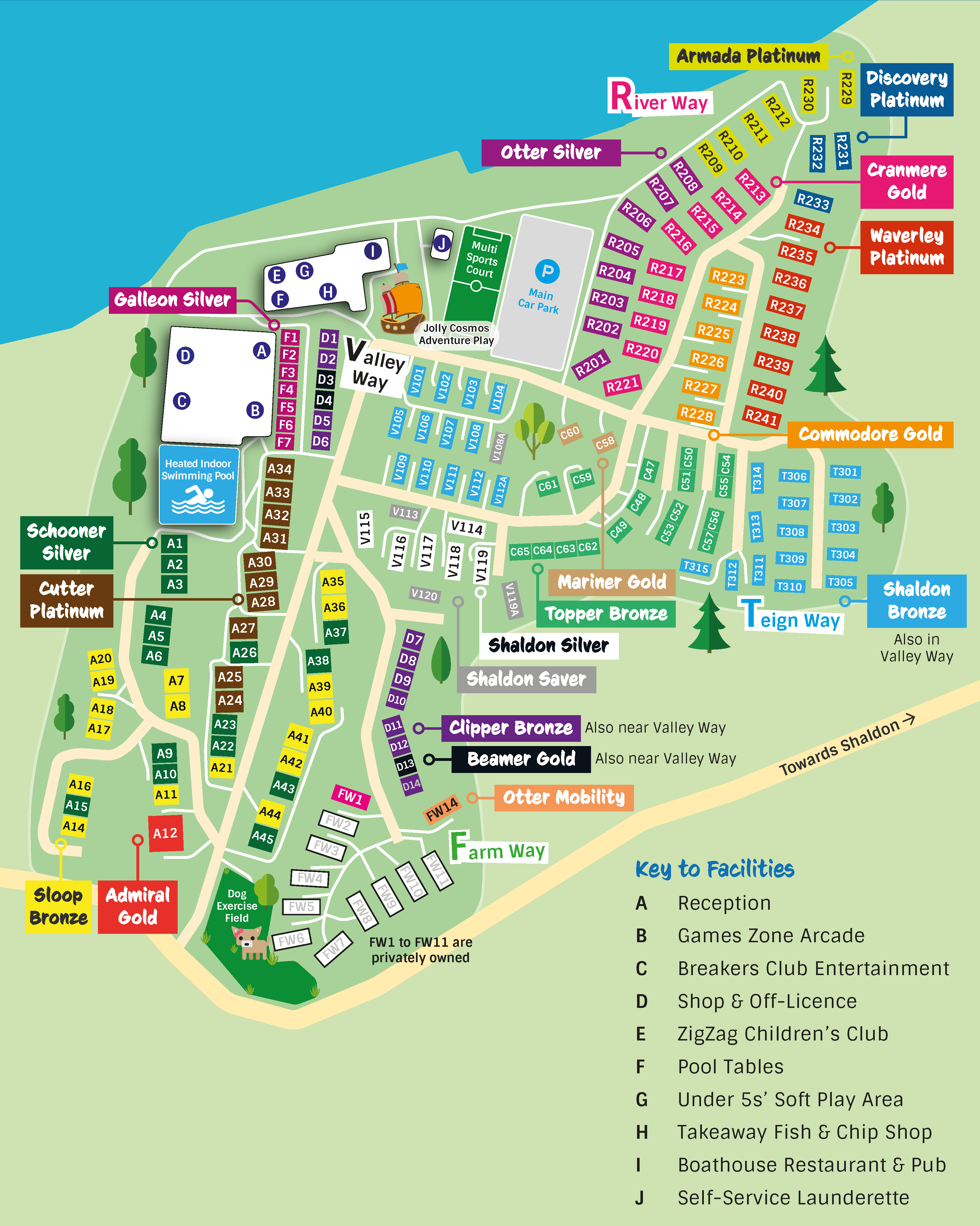 Devon Valley Park Map